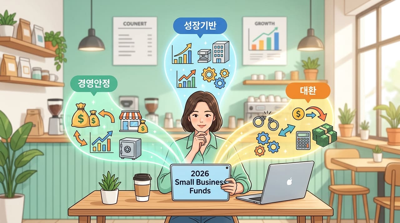 2026 소상공인 정책자금, 7개 자금 중 내 상황에 맞는 건 무엇일까 (경영안정 vs 성장기반 vs 대환)