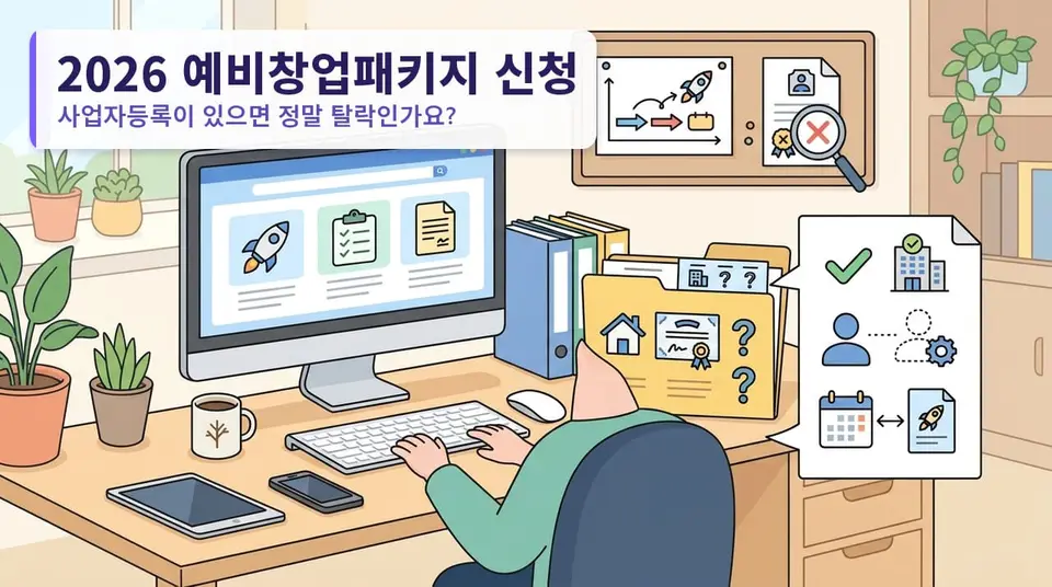 2026 예비창업패키지 신청 자격 총정리 — 사업자등록이 있으면 정말 탈락인가요?