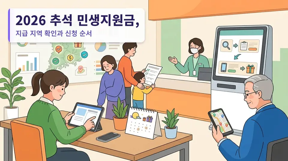 2026 추석 민생지원금, 내가 사는 지역도 주나 — 지급 지역 확인과 신청 순서