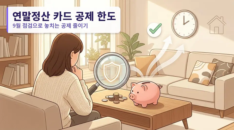 9월에 점검하는 연말정산 — 카드 공제 한도 계산법