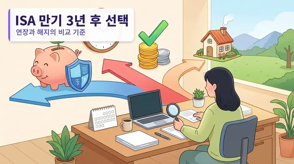 ISA 만기 3년 됐는데 연장과 해지 중 무엇이 유리한가 — 비교 기준