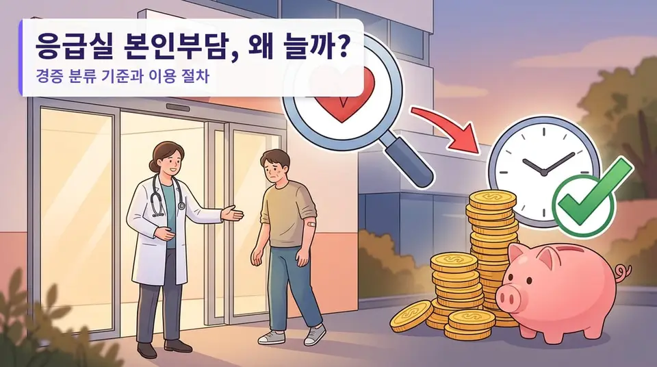 경증으로 응급실에 가면 본인부담이 왜 늘어나나 — 분류 기준과 이용 절차