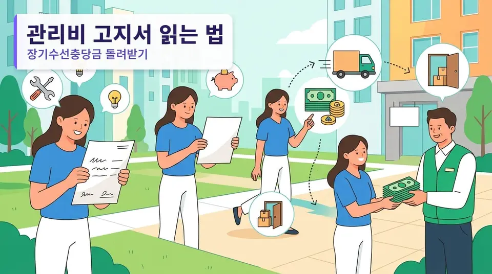 관리비 고지서 읽는 법 — 장기수선충당금 돌려받기