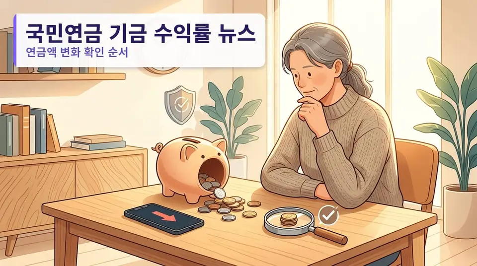 국민연금 기금 수익률 뉴스, 내가 받을 연금액이 줄어드나 — 확인 순서