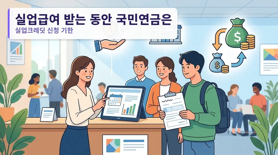 실업급여 받는 동안 국민연금은 어떻게 하나 — 실업크레딧 신청 기한