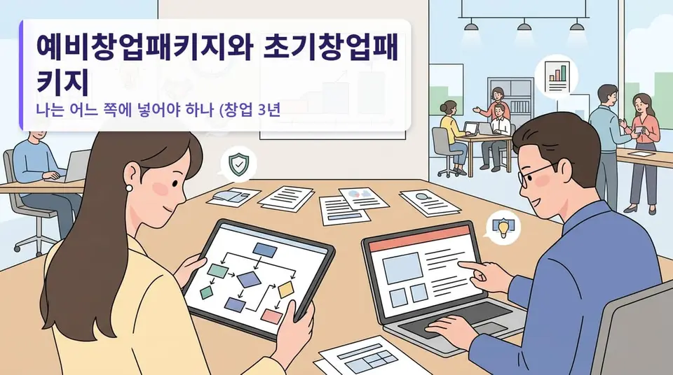 예비창업패키지 vs 초기창업패키지, 사업자 있으면 어디로? (업력 3년 기준)