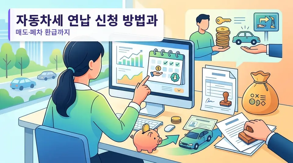 자동차세 연납 신청 방법과 할인율, 매도·폐차 환급까지