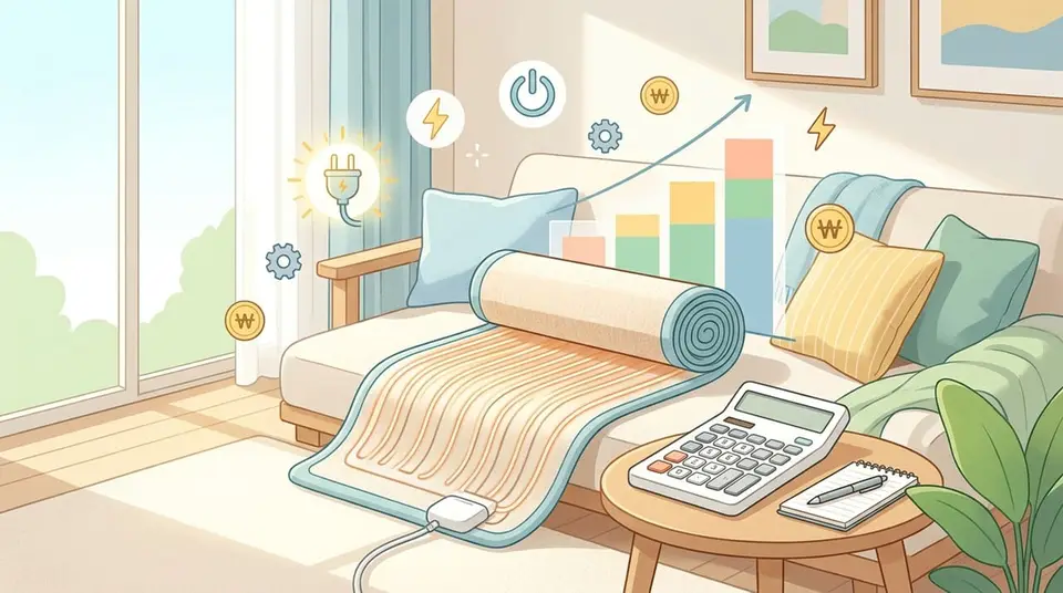 전기장판 한 달 쓰면 전기요금 얼마나 오르나 — 소비전력으로 직접 계산하는 법