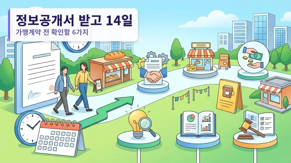 정보공개서 받고 14일, 가맹계약 전 확인할 6가지