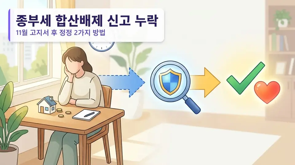 종부세 합산배제 신고를 놓쳤다면 — 11월 고지서 받고 바로잡는 2가지 방법