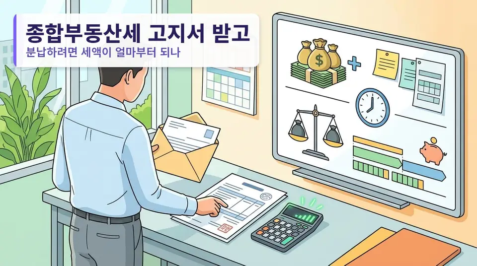종합부동산세 고지서 받고 분납하려면 세액이 얼마부터 되나