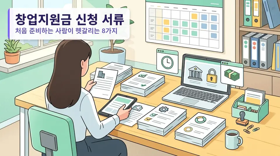 창업지원금 신청 서류, 처음 준비하는 사람이 헷갈리는 8가지 (사업자등록증부터 국세완납증명까지)