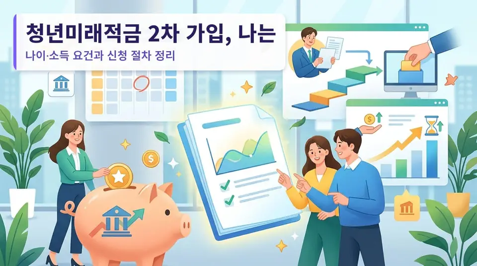 청년미래적금 2차 가입, 나는 대상이 되나 — 나이·소득 요건과 신청 절차 정리