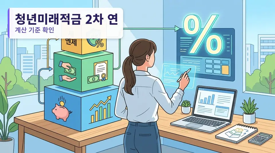 청년미래적금 2차 연 19.4%, 기본금리인가 기여금 포함인가 — 계산 기준 확인