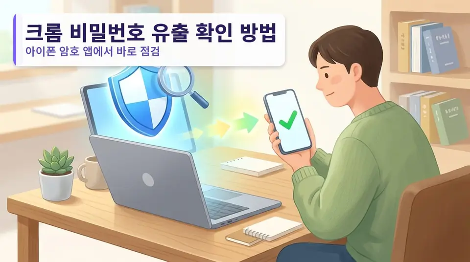 크롬에 저장한 비밀번호 유출됐는지 어디서 확인하나 — 아이폰은 암호 앱 기준