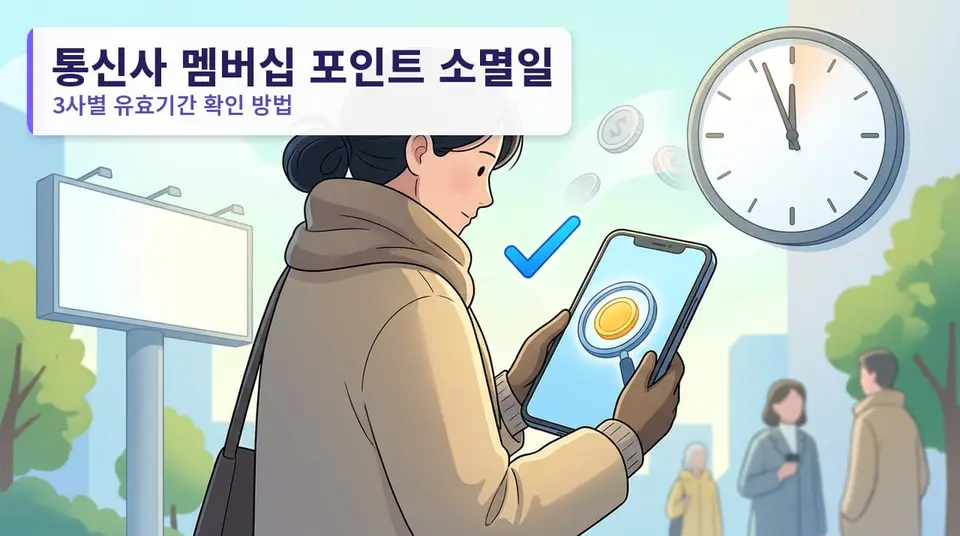 통신사 멤버십 포인트는 12월 31일에 다 사라지나 — 3사별 유효기간 확인법
