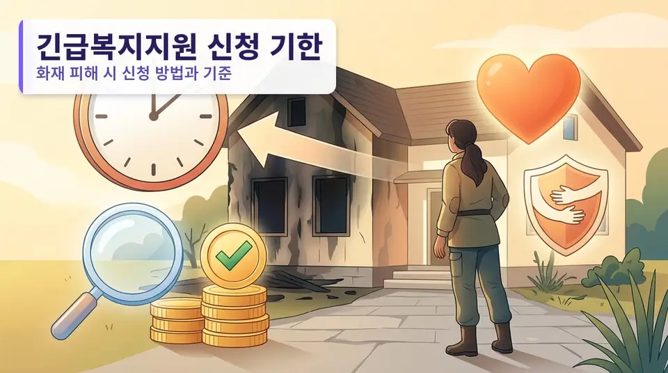 화재로 집을 잃었다면 긴급복지지원은 며칠 안에 신청해야 하나