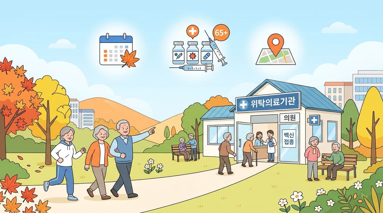 만 65세 이상 무료 예방접종 종류와 접종 시기 — 위탁의료기관 찾는 순서
